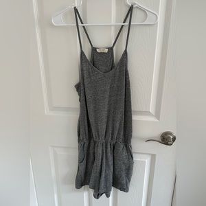John Galt heathered gray romper